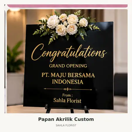 Papan Bunga Akrilik Madiun Kota